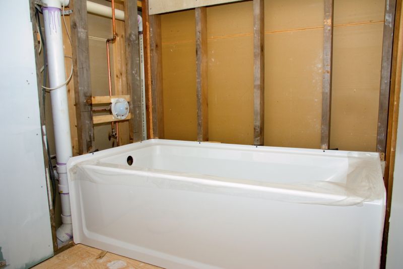 Renovated Bathroom with New Bathtub